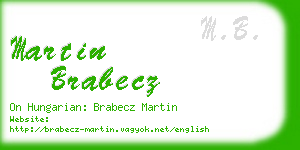 martin brabecz business card